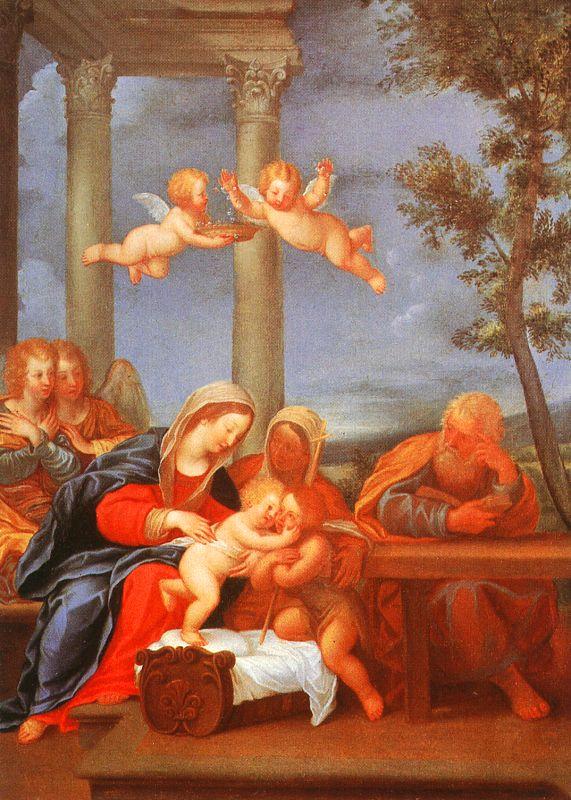 Albani, Francesco The Holy Family (Sacra Famiglia) oil painting picture